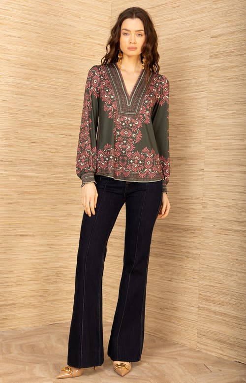 Hale Bob Addisyn Jersey Top In Brown
