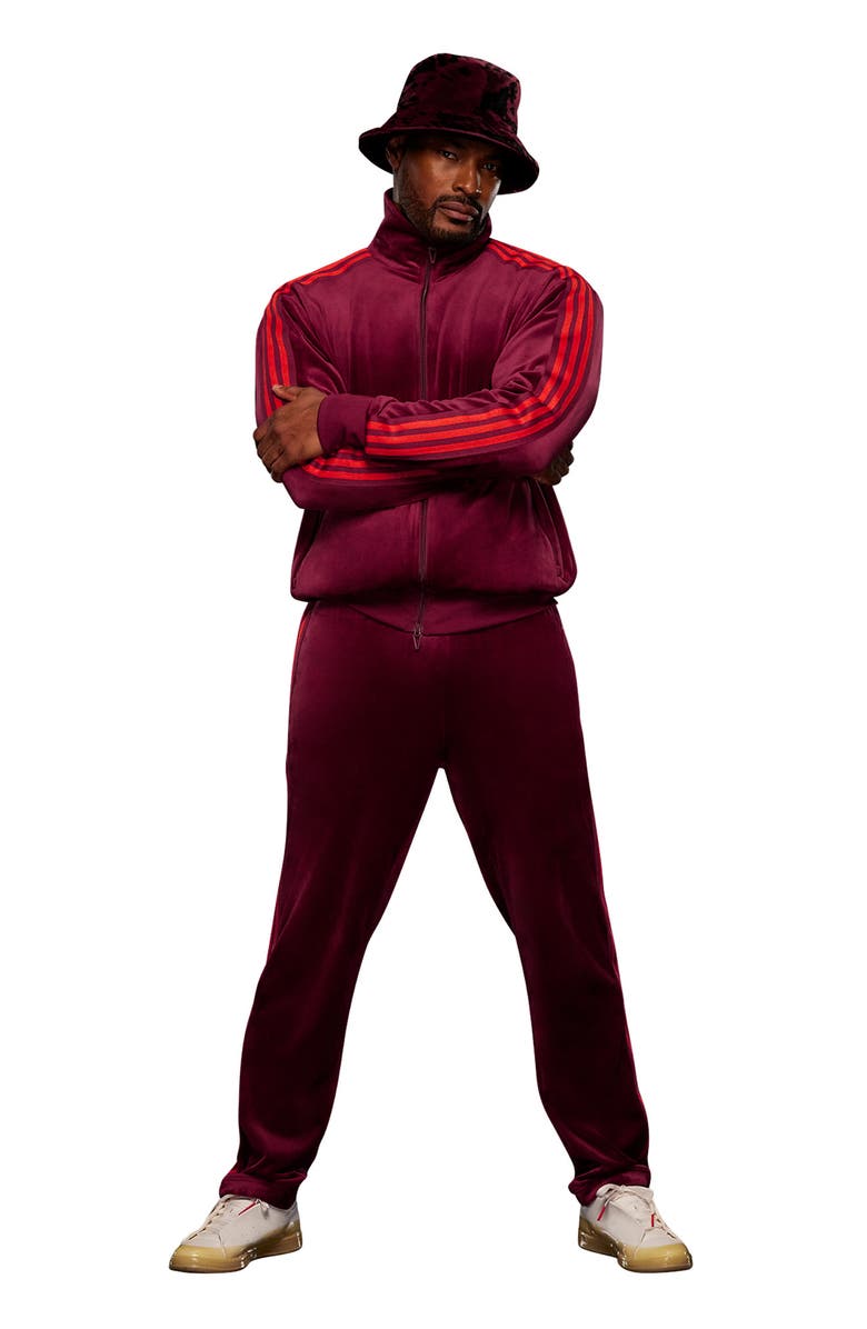 adidas x IVY PARK Velour Wide Leg Track Pants, Alternate, color, 