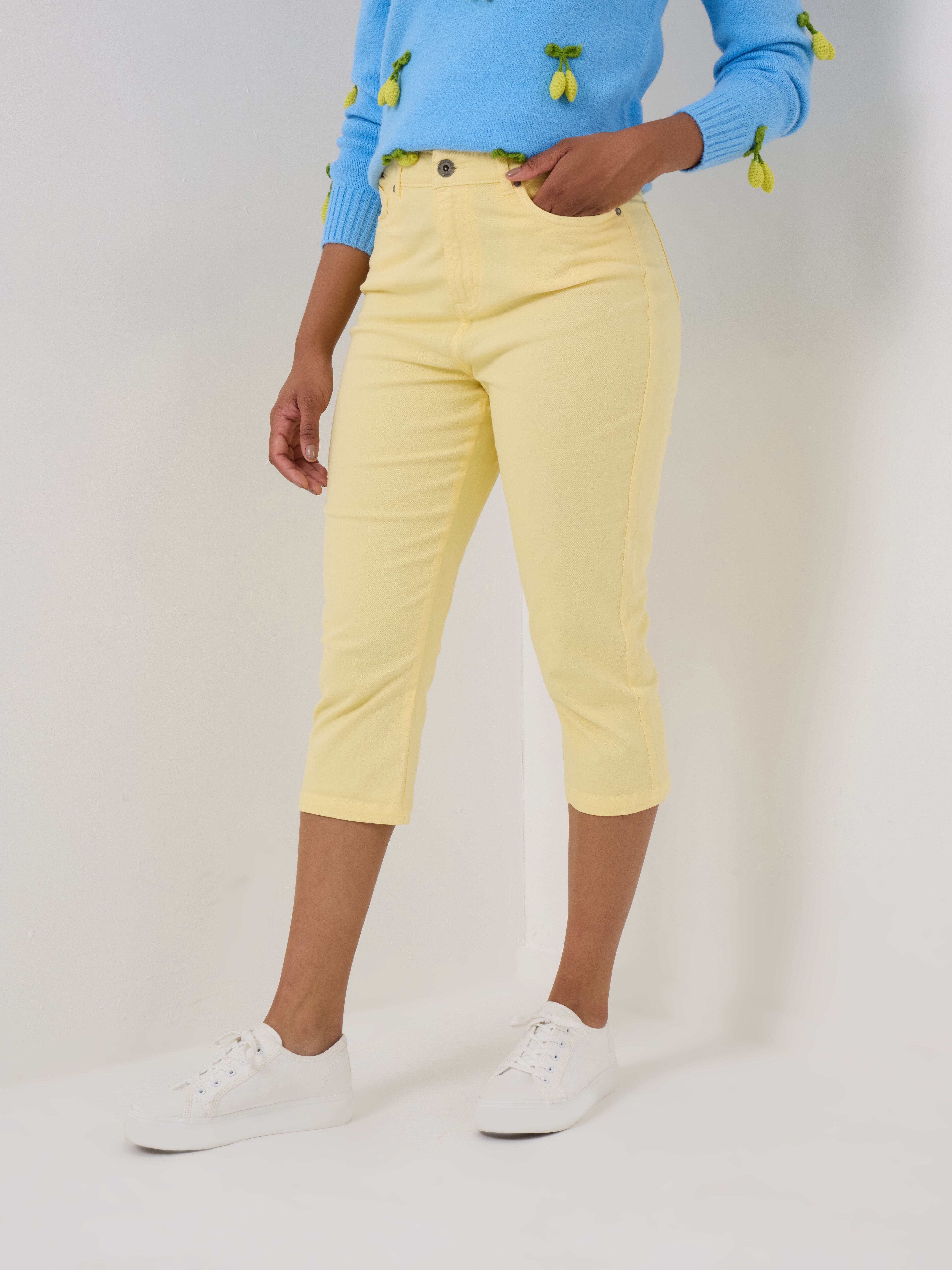 Stretch Denim Capri Pant - image 5