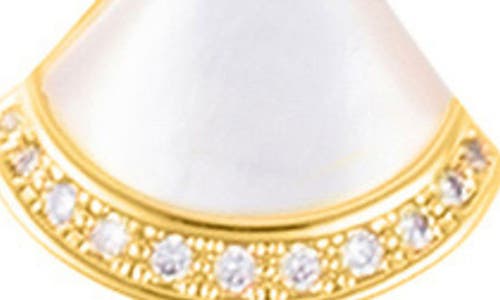 Adornia Mother-of-pearl & Cubic Zirconia Pendant Necklace In Multi