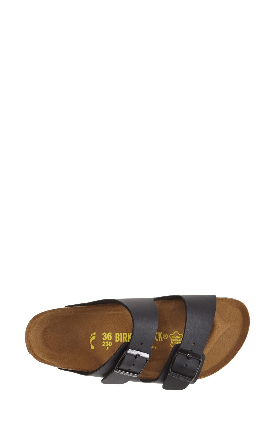 Arizona Birko-Flor Sandal, Alternate, color, BLACK LEATHER
