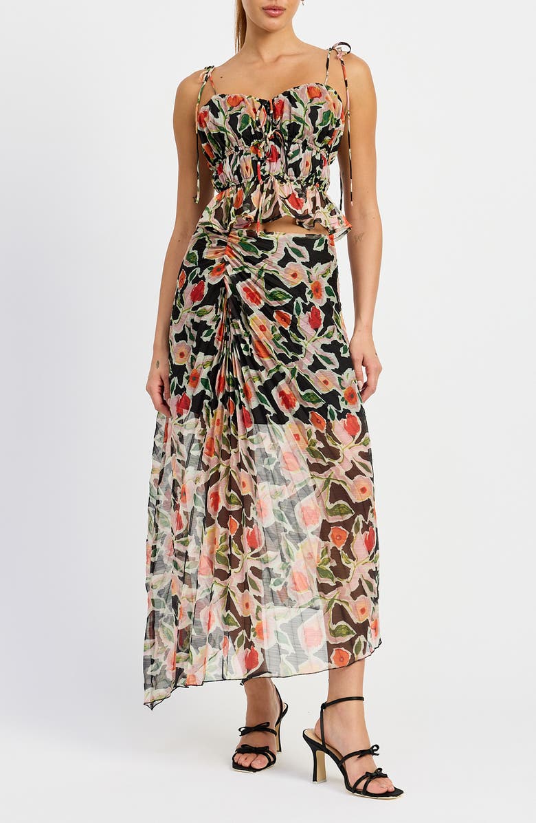 En Saison Eden Floral Shirred Camisole, Main, color, 