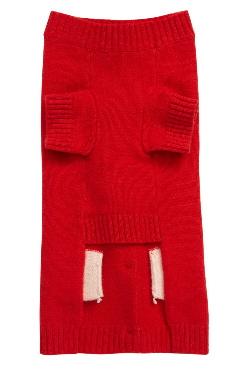WARE of the DOG Pompom Dog Cardigan, Alternate, color,