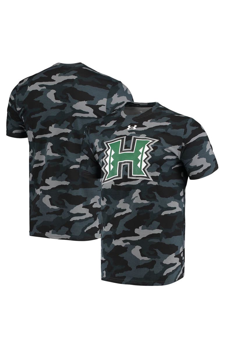 Under Armour Men's Under Armour Black Hawaii Warriors Logo Camo T-Shirt, Main, color, 