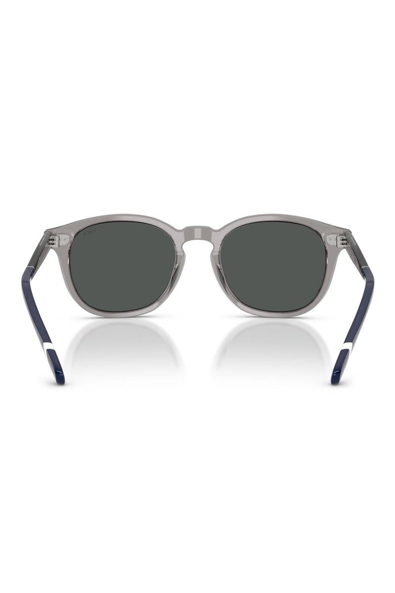 52mm Phantos Sunglasses, Alternate, color, SHINY TRANSPARENT GREY