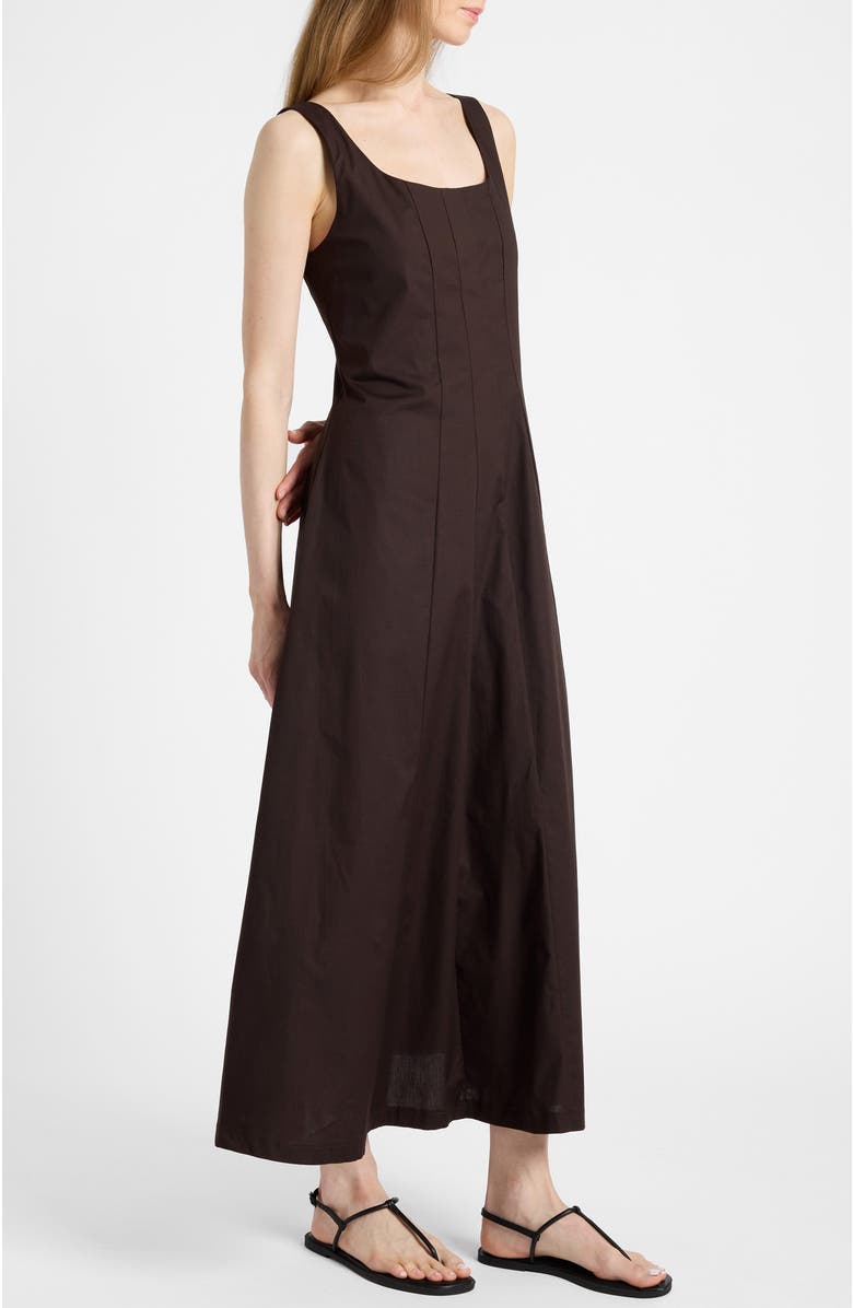 Santorelli Pagina Sleeveless Maxi Dress, Alternate, color, Coffee