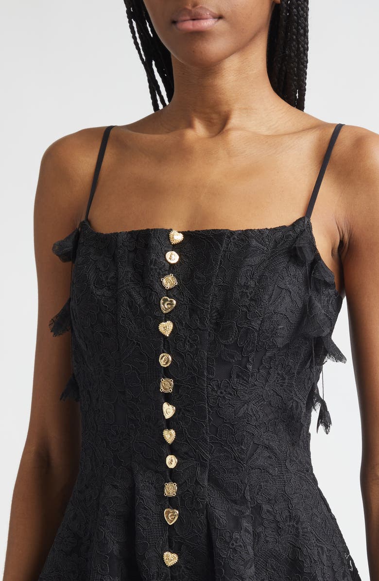 Camilla Flamenco Folklore Lace Corset Minidress, Alternate, color, Flamenco Folklore