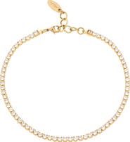 Ettika Thin Cubic Zirconia Anklet