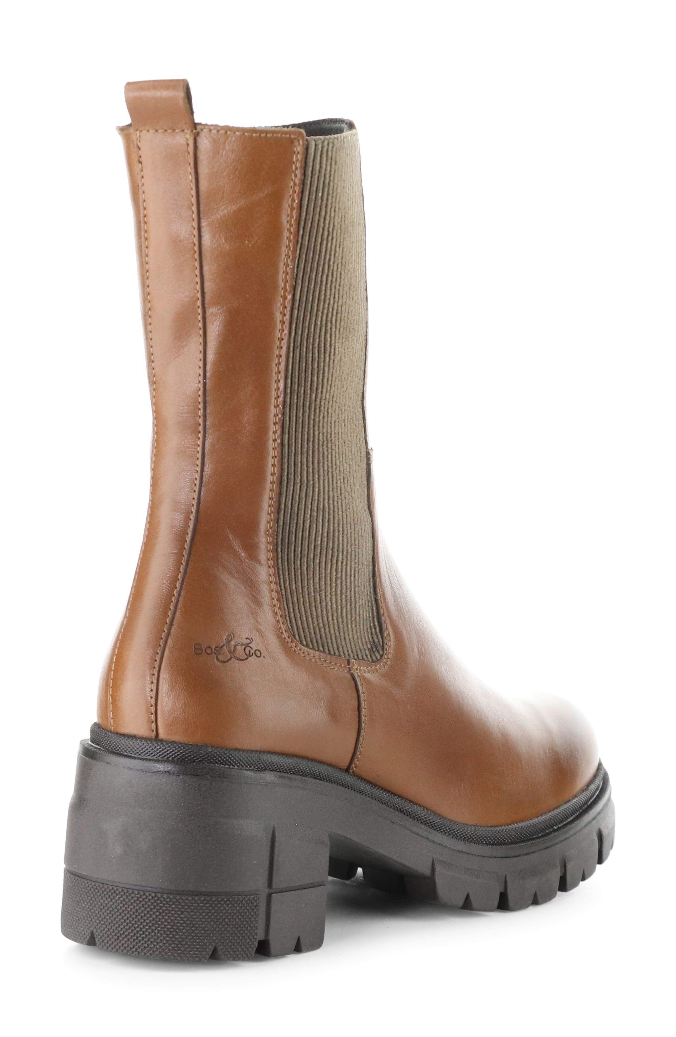 Bos. & Co. Brunas Waterproof Chelsea Boot, Alternate, color, Richtan/ Darkbrown