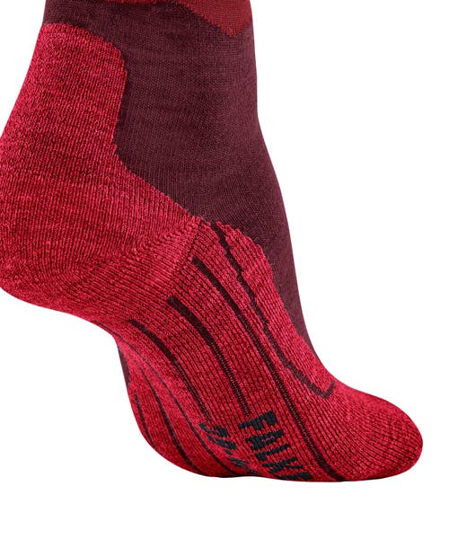 Falke Tk2 Explore Crest Hiking Socks In Burgundy