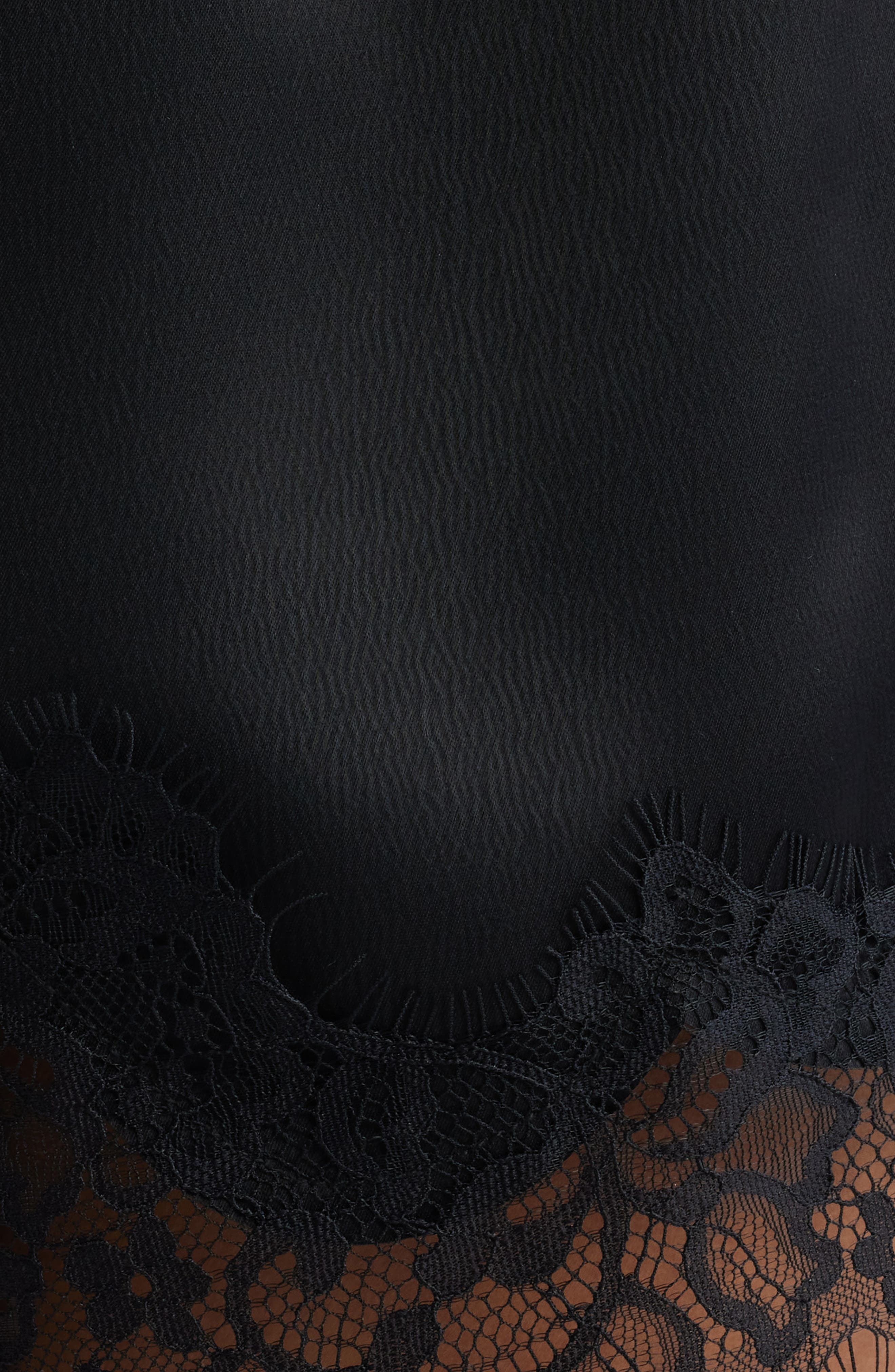 Open Edit Lace Trim Satin Shorts — фото 8