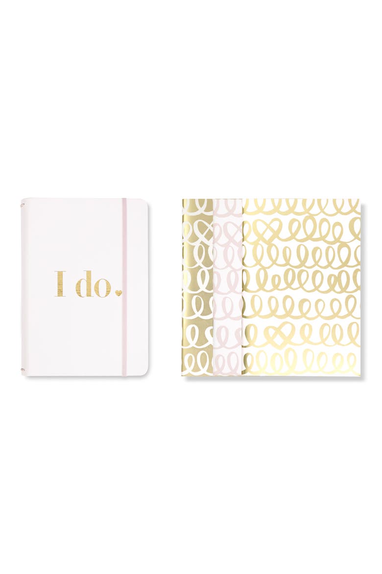 kate spade i do set of 3 notebooks, Main, color, GOLD