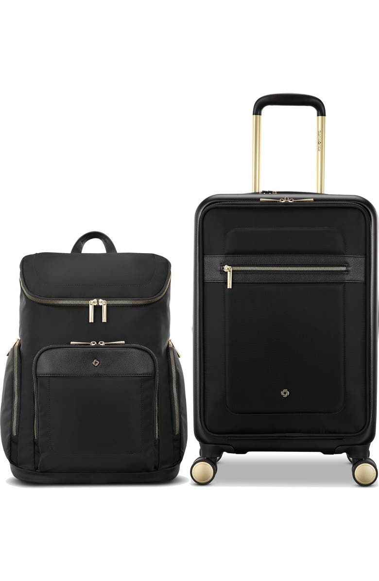 Samsonite Mobile Solution 2 Deluxe Backpack & Carry-On 2-Piece Set, Main, color, Black