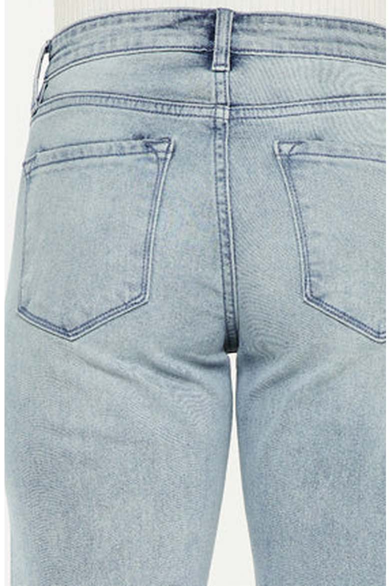 Morgana Essentials High-Rise Straight-Fit Jeans, Alternate, color, Light Wash