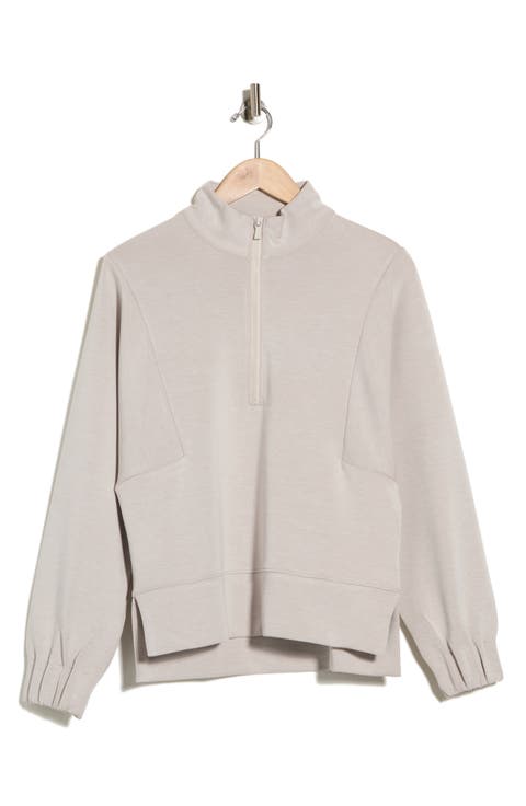 Floral Mélange Half Zip Pullover
