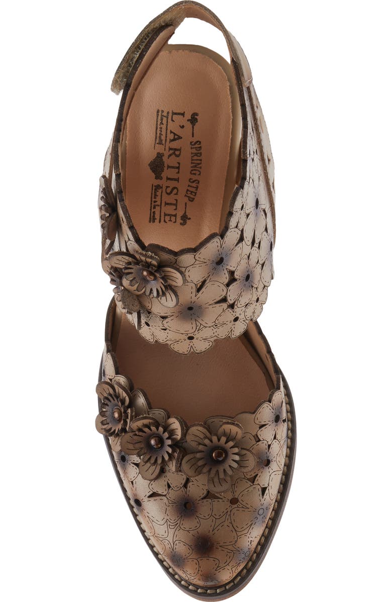 L'Artiste by Spring Step Distinction Ankle Strap Sandal, Alternate, color, Beige