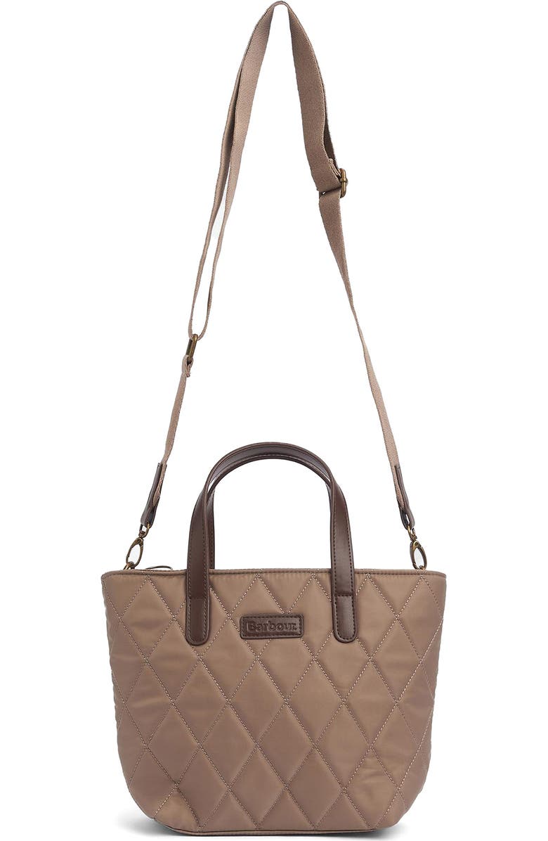 Barbour Mini Diamond Quilted Nylon Tote Bag, Alternate, color,