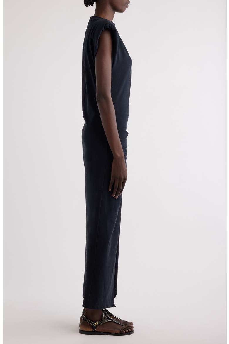 Nadela Jersey Midi Dress, Alternate, color, BLACK