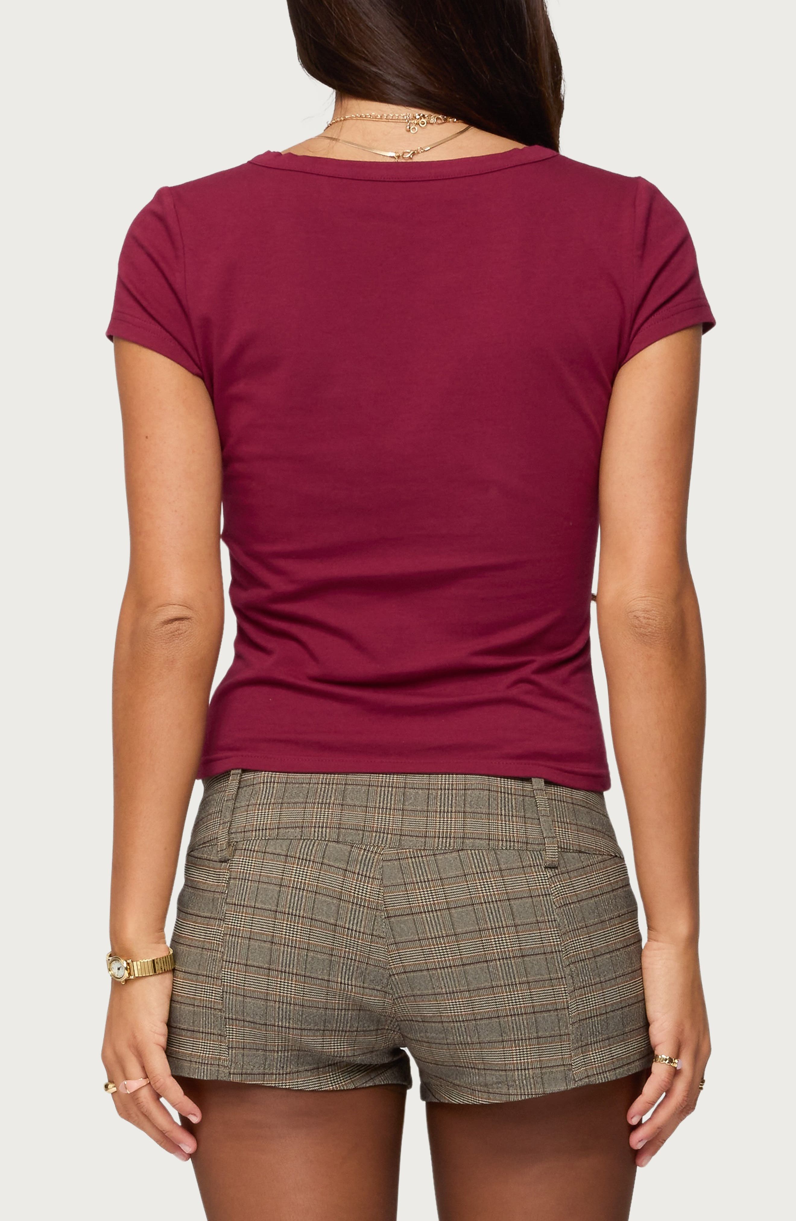 Merinda Stretch Cotton T-Shirt - image 2