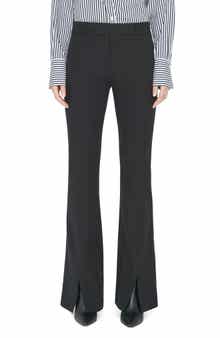 FRAME Le High Waist Slit Front Flare Trousers