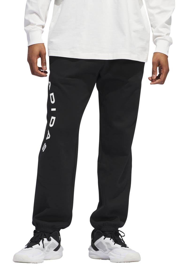 Select Fleece Basketball Pants, Main, color, BLACK/ CLOUD WHITE