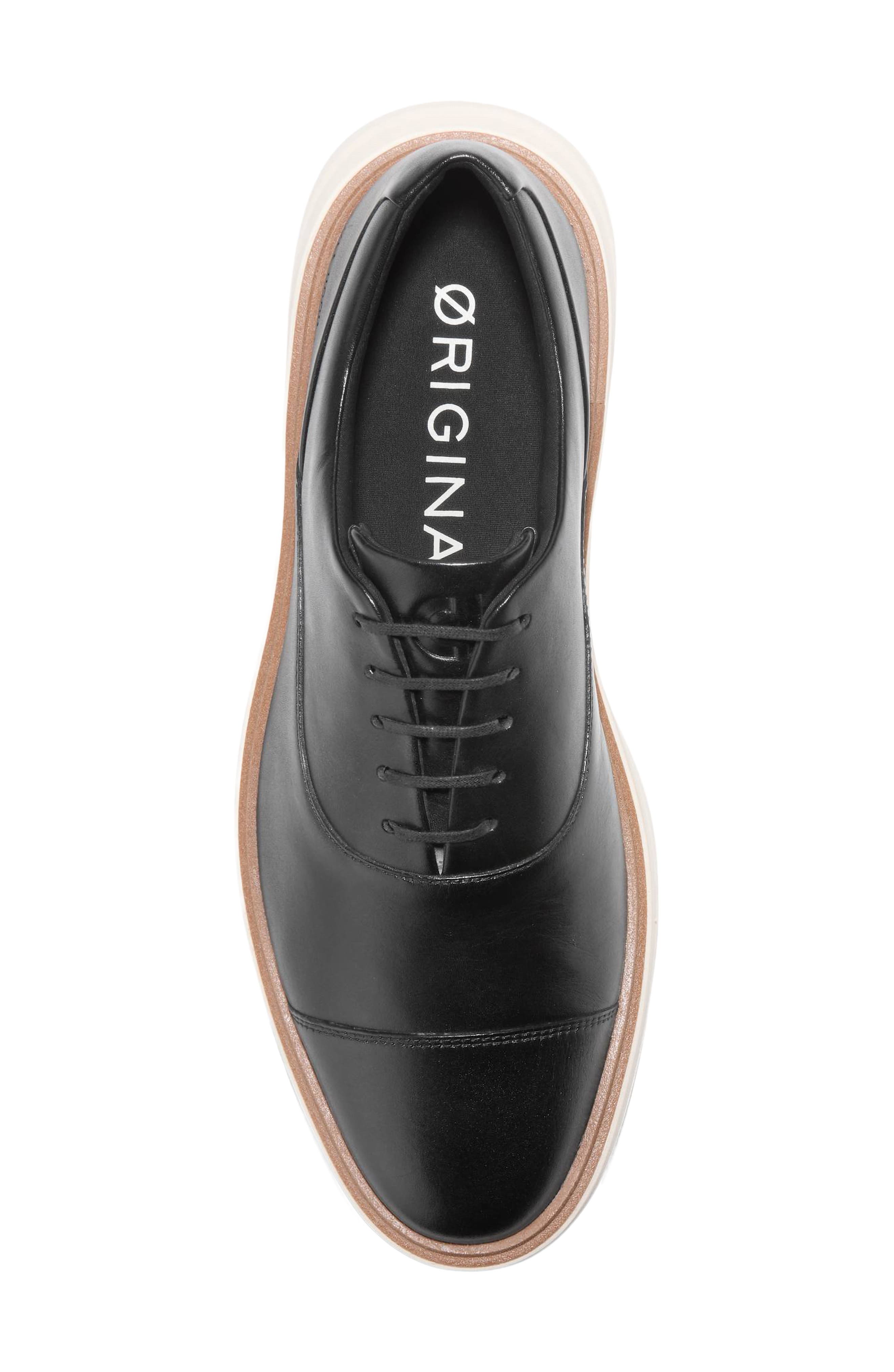 Cole Haan ØriginalGrand Cityspectre Cap Toe Oxford, Alternate, color, Black / Ch Natural / Ivory