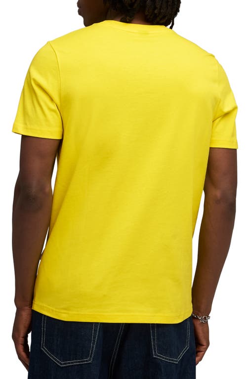 Puma X Ferrari Sportswear Cotton Graphic T-shirt In Yellow