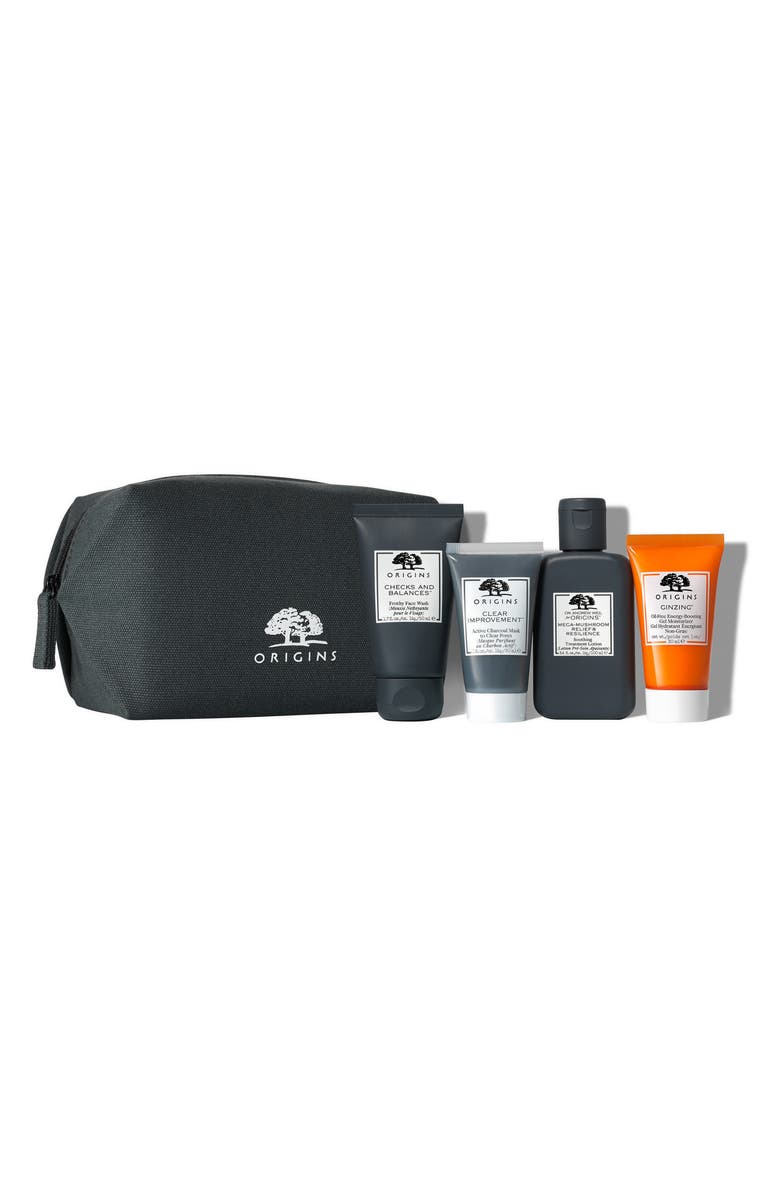 Origins Men In Merry Essential Skin Care Regimen for Men Set USD $73 Value, Main, color, 