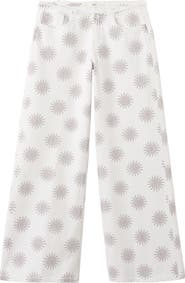 MANGO TEEN Print Low Rise Wide Leg Jeans