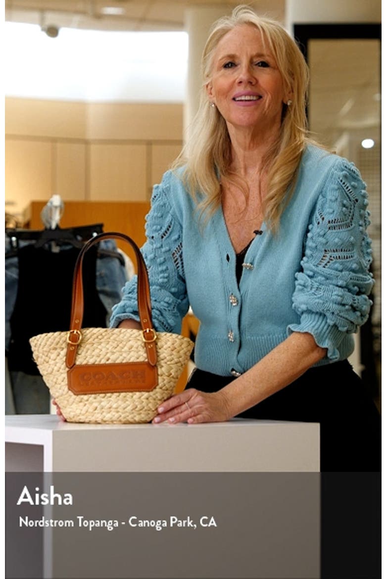 Structured Straw & Leather Tote video