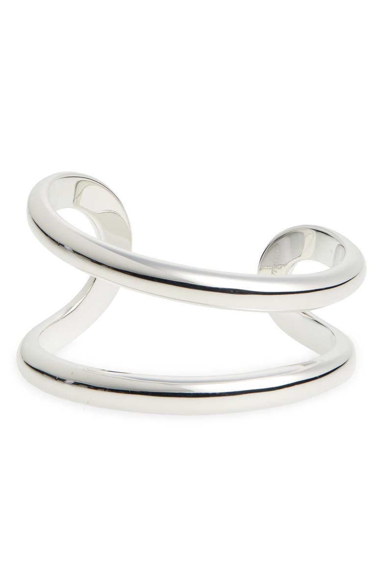 Lié Studio The Maggie Cuff Bracelet, Main, color, Silver