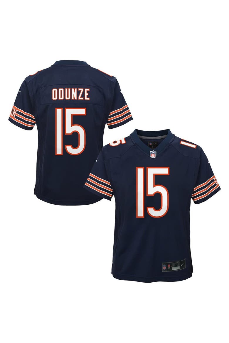 Youth Nike Rome Odunze Navy Chicago Bears Game Jersey, Main, color, Navy