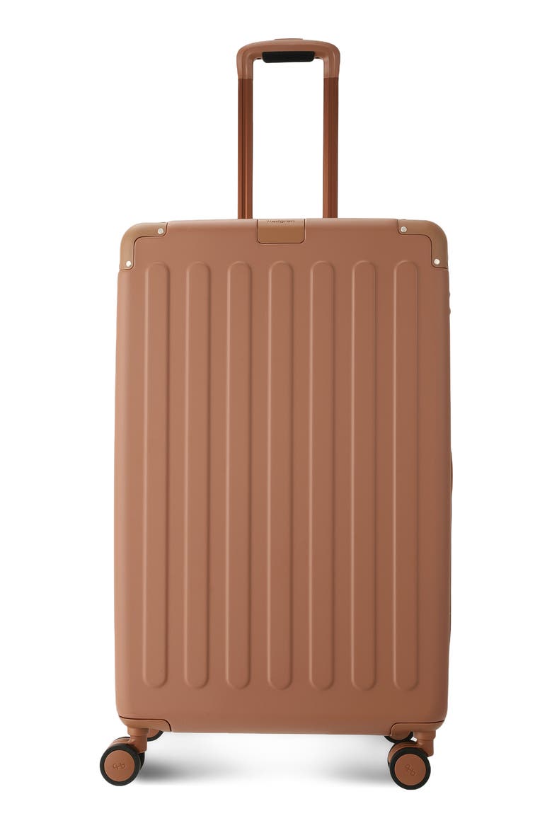 Nostos Matte Large Spinner Suitcase, Main, color, TUSCANY