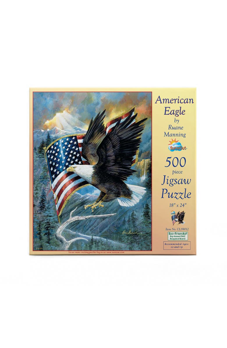 Sunsout American Eagle 500 piece Jigsaw Puzzle for Adults, Alternate, color, Multicolor