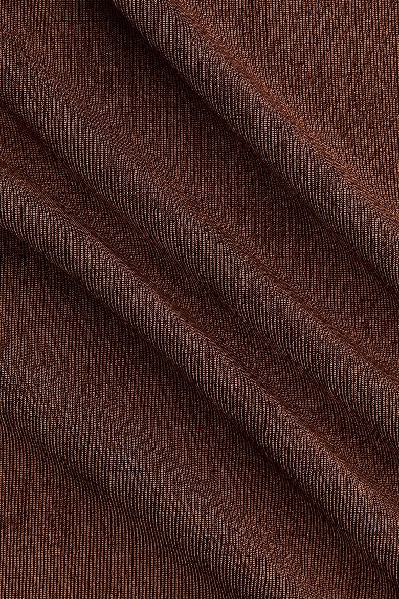 Cowl-neck Halterneck Dress, Alternate, color, Brown