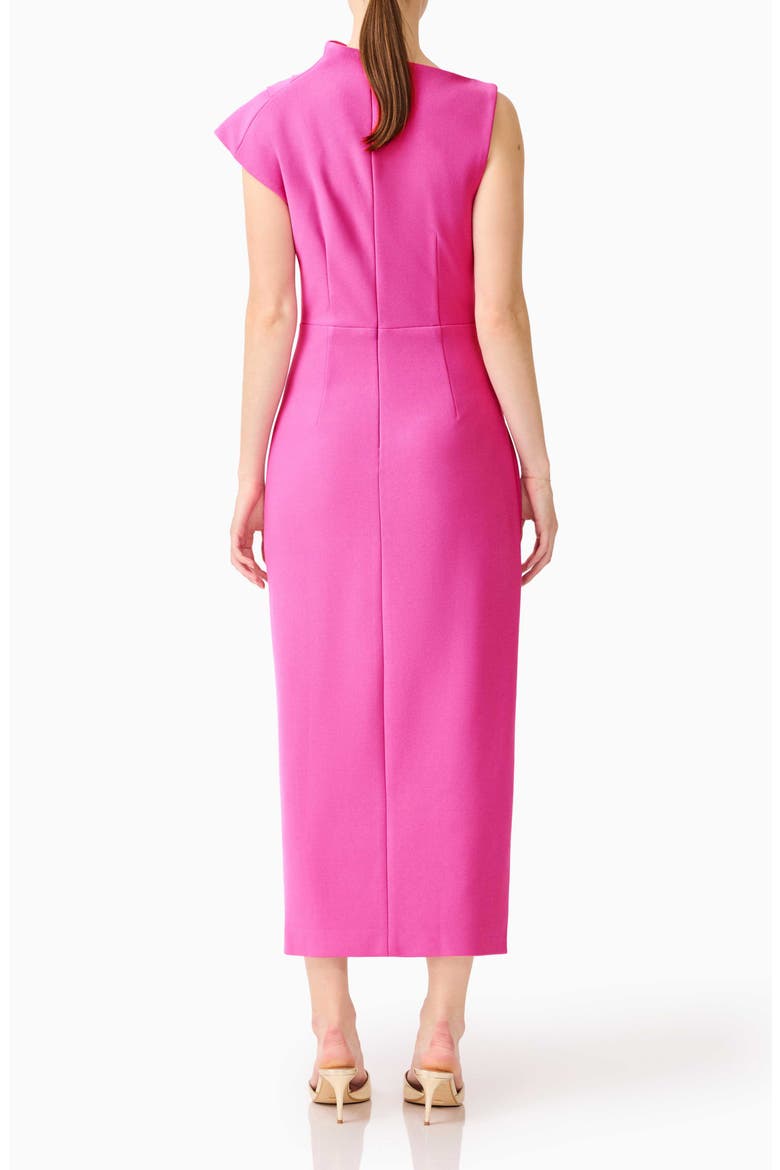 Chantal Asymmetric Neck Cocktail Dress, Alternate, color, PINK