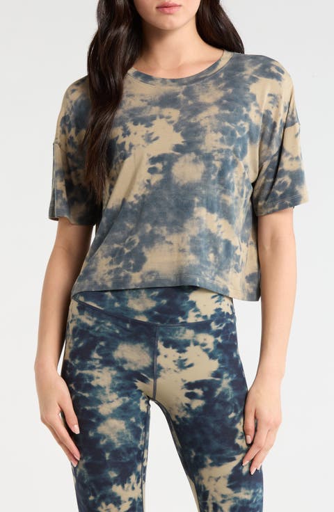 Shibori Breeze Crop Boyfriend T-Shirt