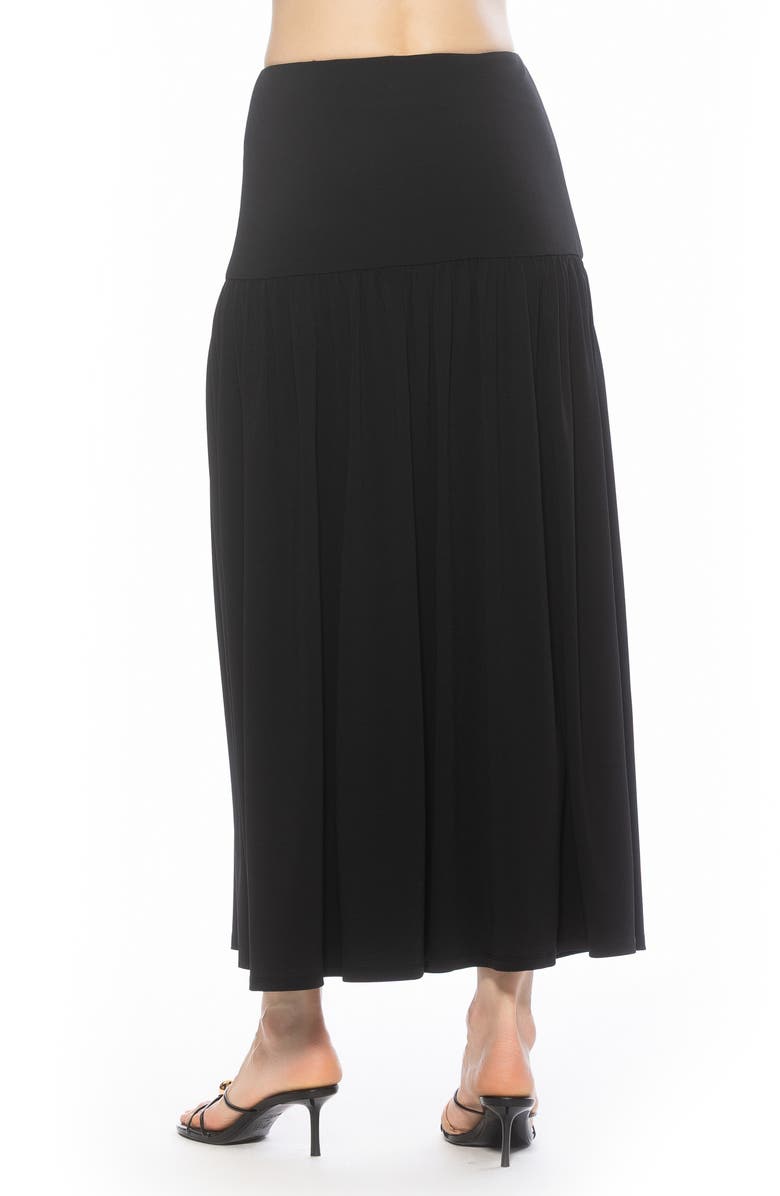 Alexia Admor Aven Drop Waist Maxi Skirt, Alternate, color, Black