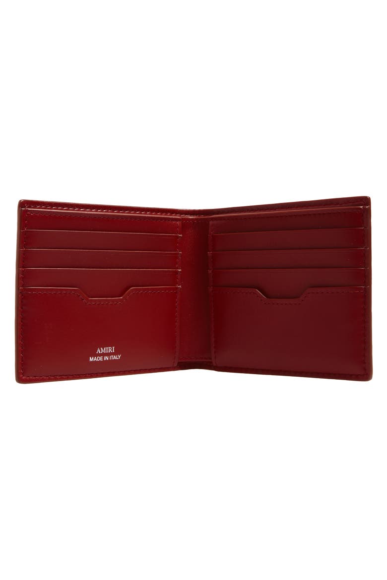 MA Quad Leather Bifold Wallet, Alternate, color, RED ROSE