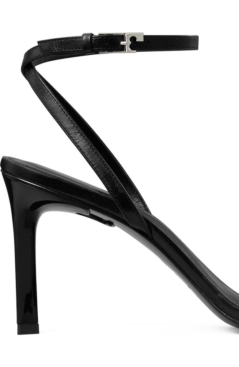 Tory Burch Gigi Leather Sandal, Alternate, color, Black