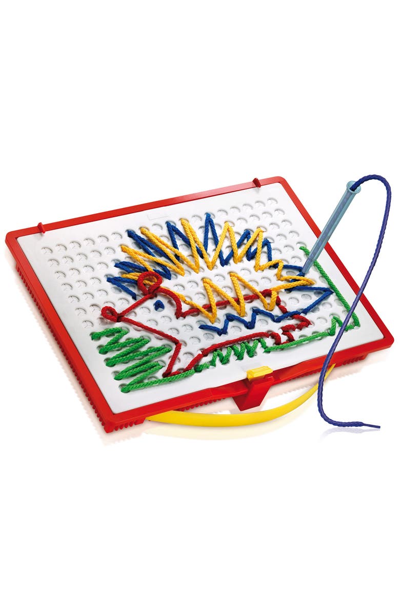 Quercetti Filo Filo Lacing String Art Toy, 18 Templates, Creative Play, Alternate, color, 