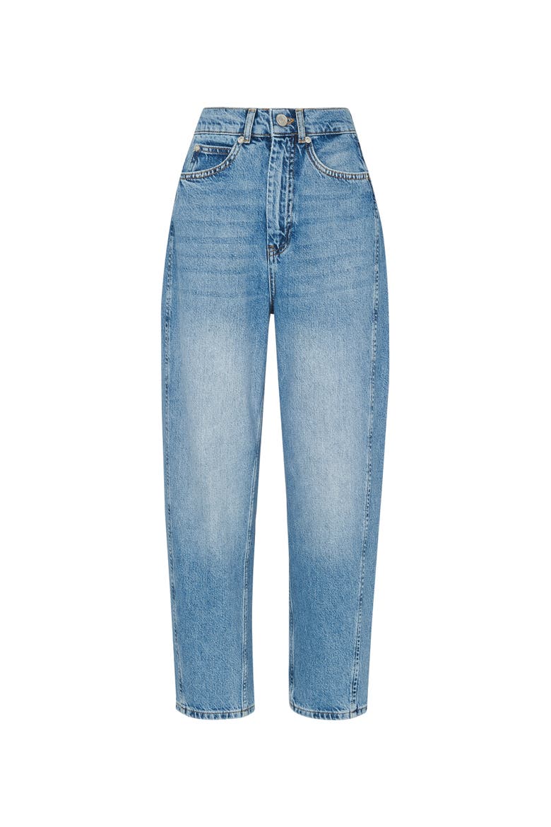 Authentic Barrel Leg Jean, Alternate, color, Light Wash