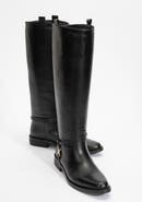 Forever & Always Shoes May Leather Knee High Buckle Boot