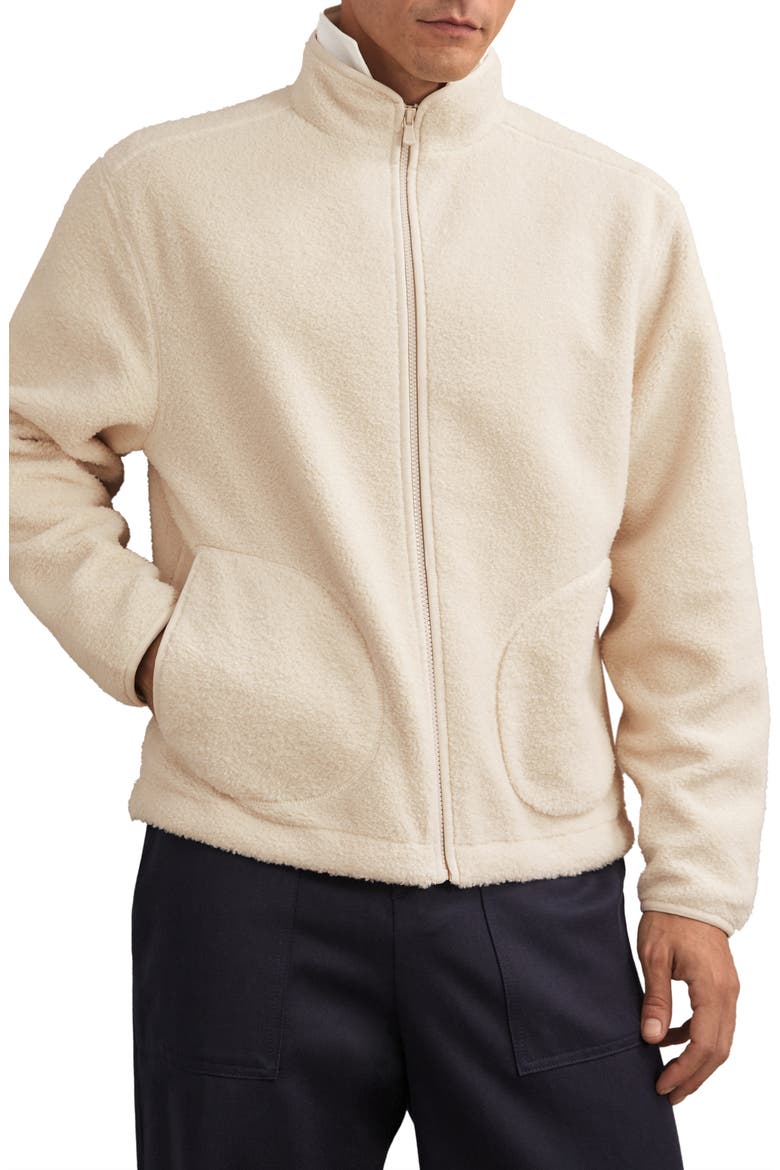 Toscana High Pile Fleece Jacket, Alternate, color, ECRU