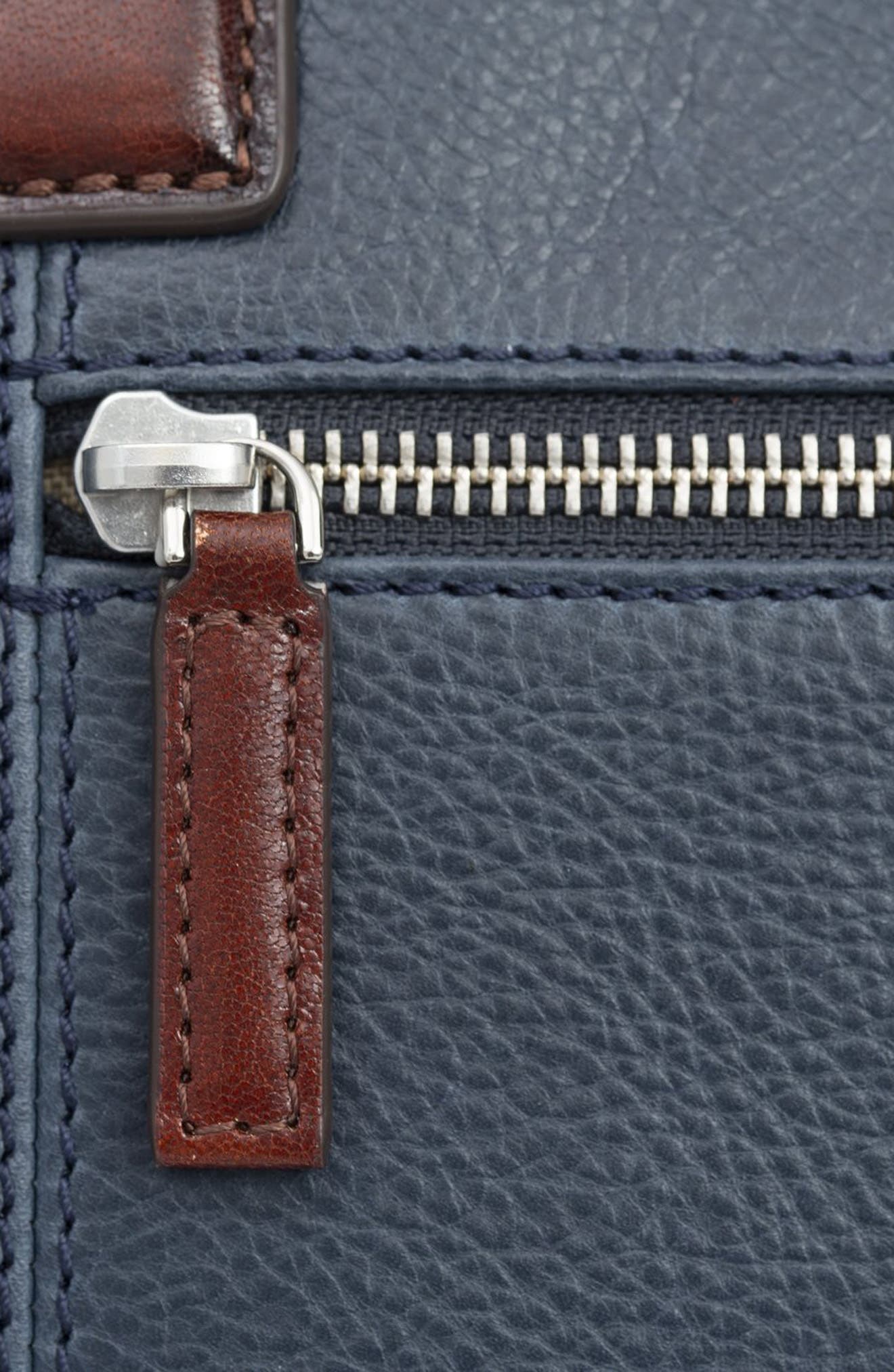 PinoPorte Nino Briefolio Leather Bag, Alternate, color, 