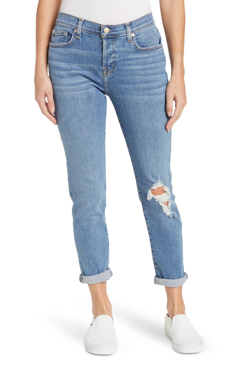 7 For All Mankind SEVEN Josefina Squiggle Jeans, Main, color, 