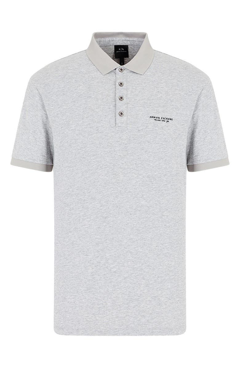 Armani Exchange Milano/New York Logo Polo, Alternate, color, 