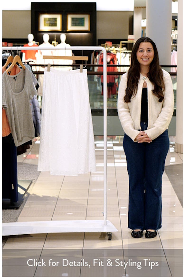 Sinead Tiered Cotton Eyelet Maxi Skirt video