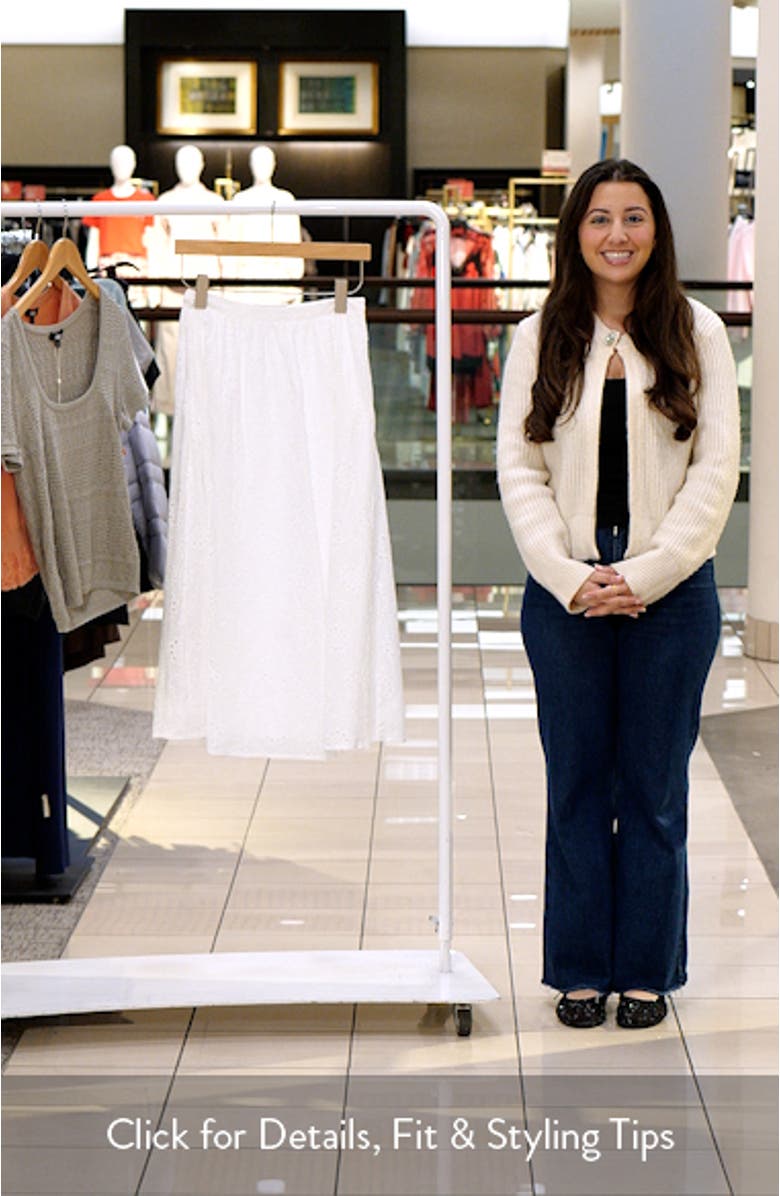 Sinead Tiered Cotton Eyelet Maxi Skirt, sales video thumbnail