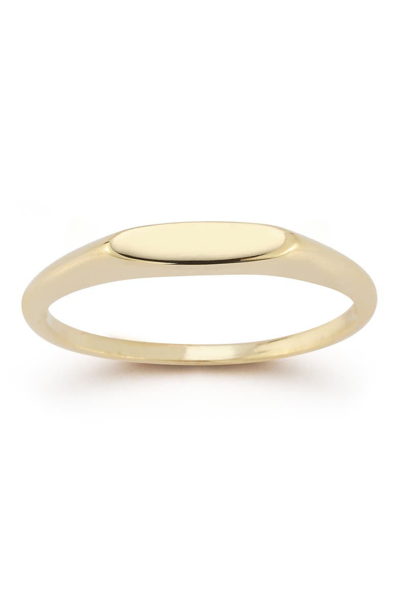 Bar Signet Ring, Alternate, color, GOLD